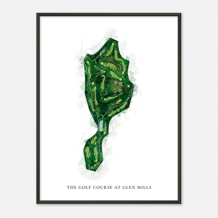 Print of The Golf Course At Glen Mills Classic Map