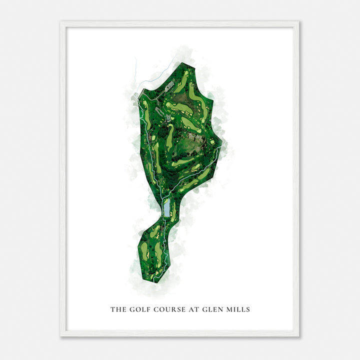 Print of The Golf Course At Glen Mills Classic Map