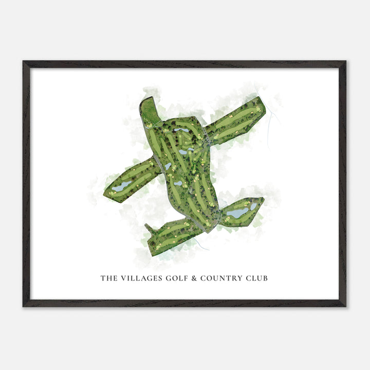 Print of The Villages Golf &amp; Country Club Classic Map