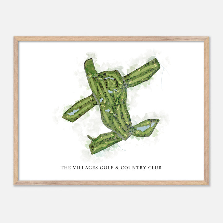 Print of The Villages Golf &amp; Country Club Classic Map