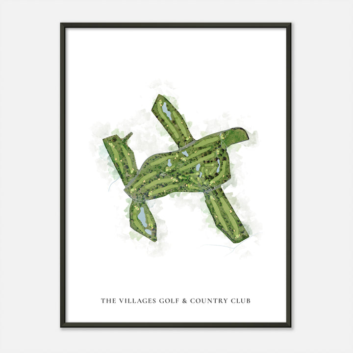 Print of The Villages Golf &amp; Country Club Classic Map