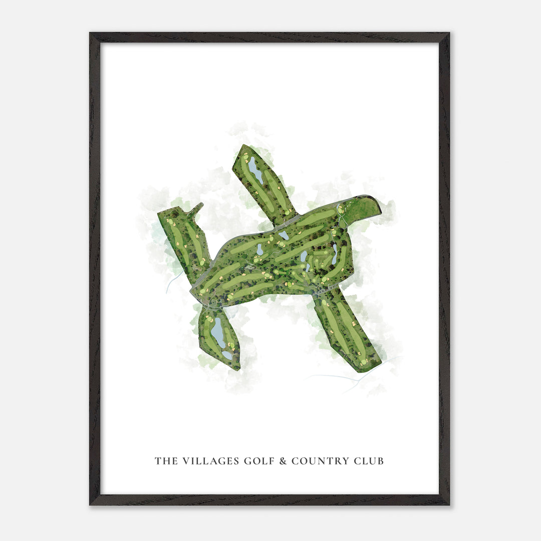 Print of The Villages Golf &amp; Country Club Classic Map
