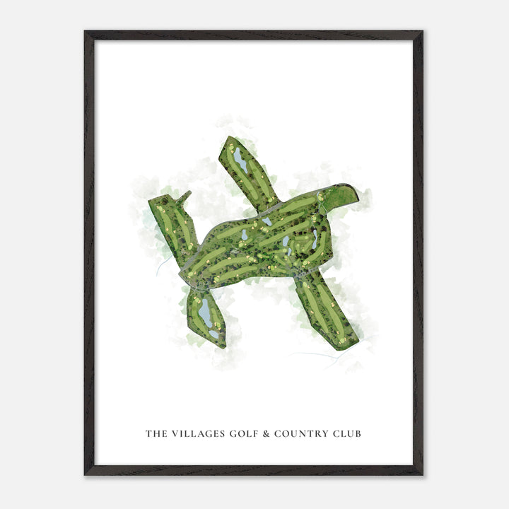 Print of The Villages Golf &amp; Country Club Classic Map