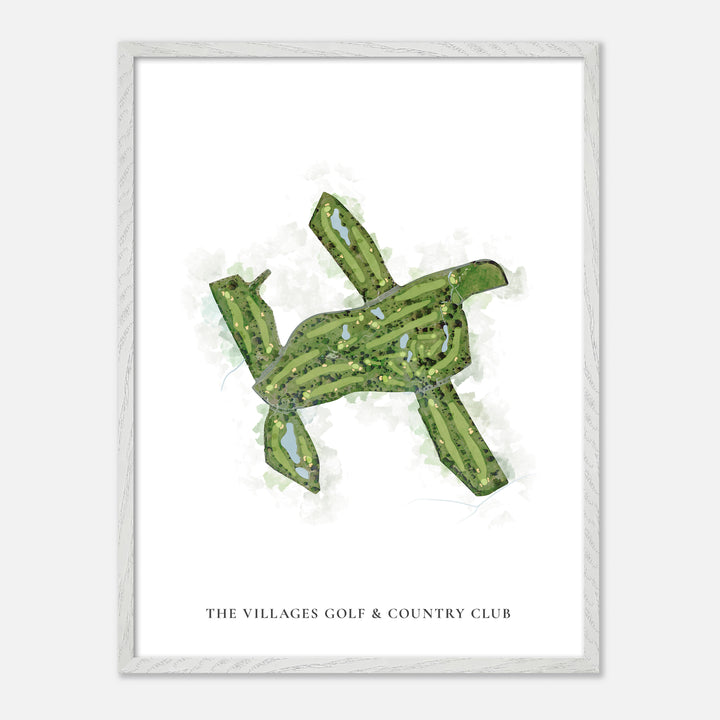 Print of The Villages Golf &amp; Country Club Classic Map
