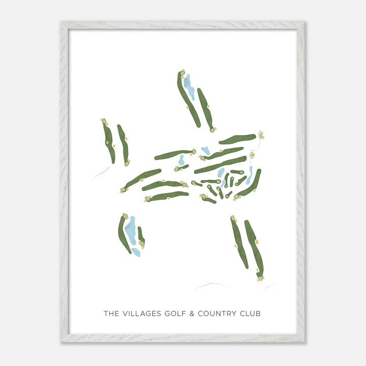 Print of The Villages Golf &amp; Country Club Modern Map