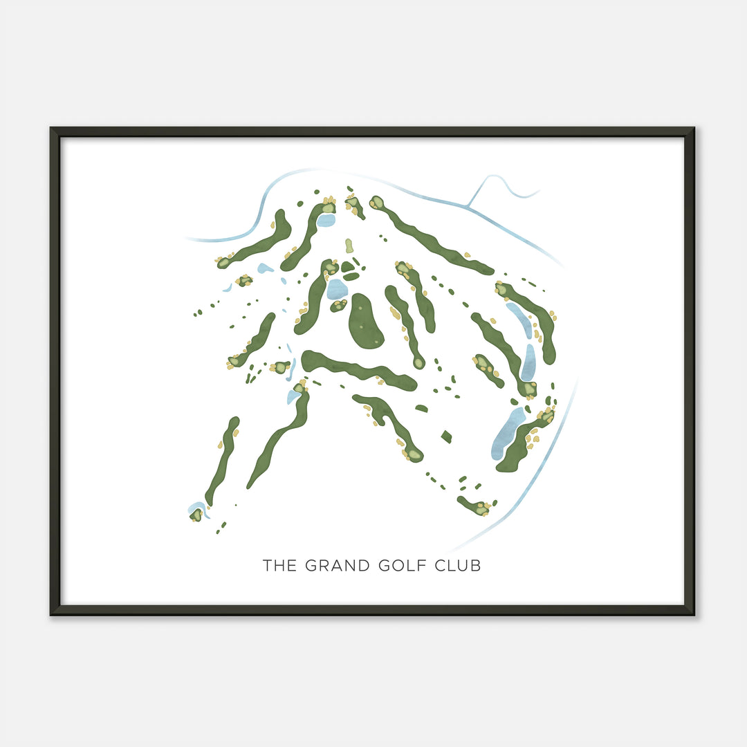 Print of The Grand Golf Club Modern Map