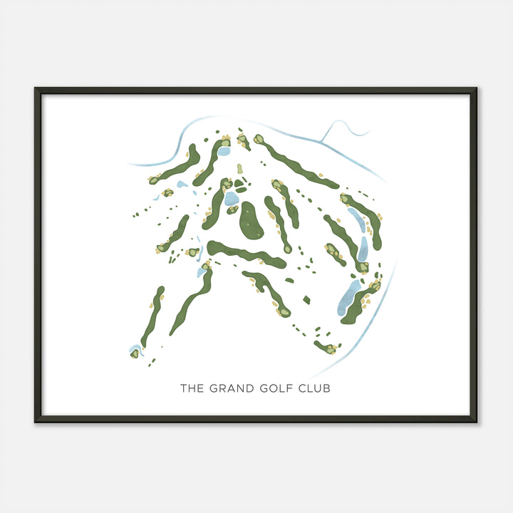 Print of The Grand Golf Club Modern Map