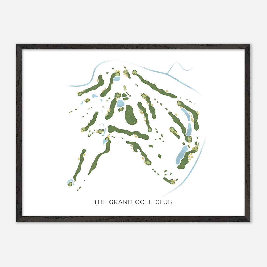 Print of The Grand Golf Club Modern Map