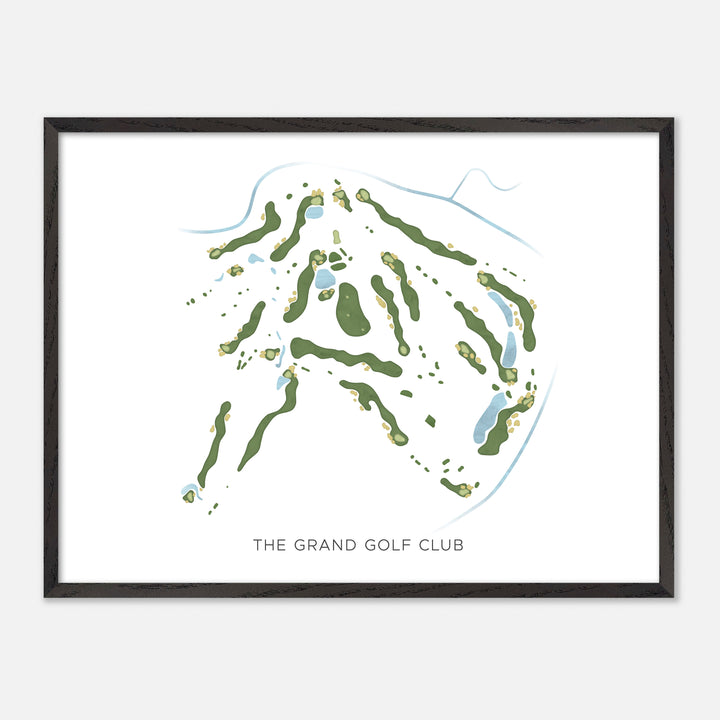 Print of The Grand Golf Club Modern Map