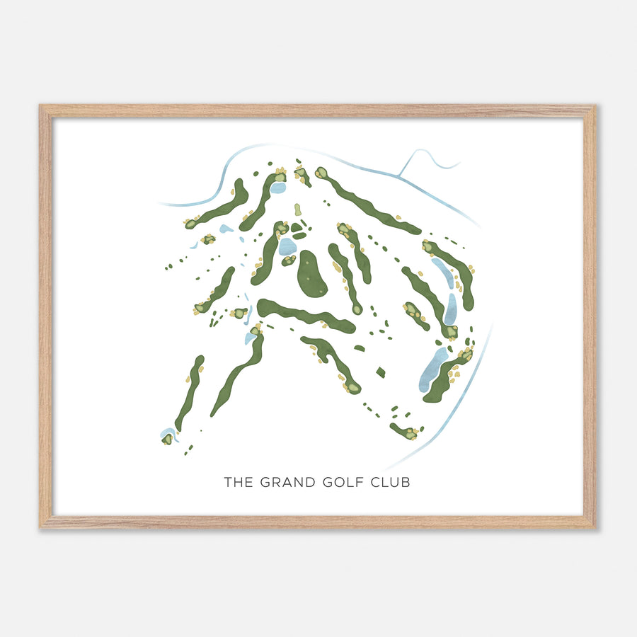 Print of The Grand Golf Club Modern Map