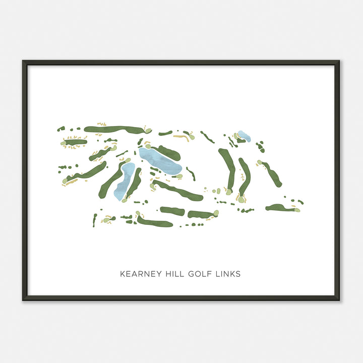 Print of Kearney Hill Golf Links Modern Map