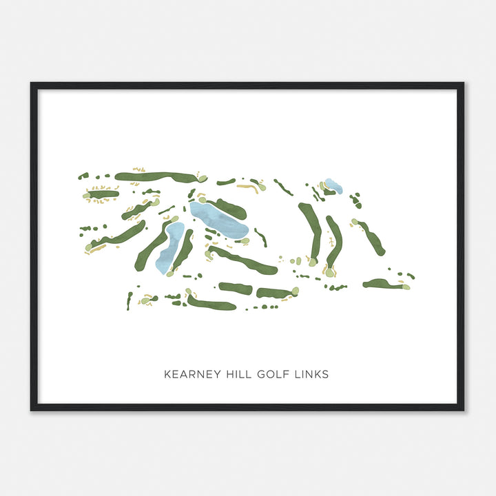 Print of Kearney Hill Golf Links Modern Map