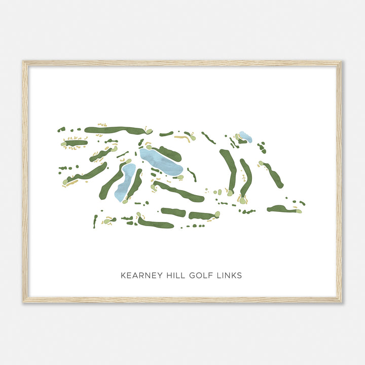 Print of Kearney Hill Golf Links Modern Map