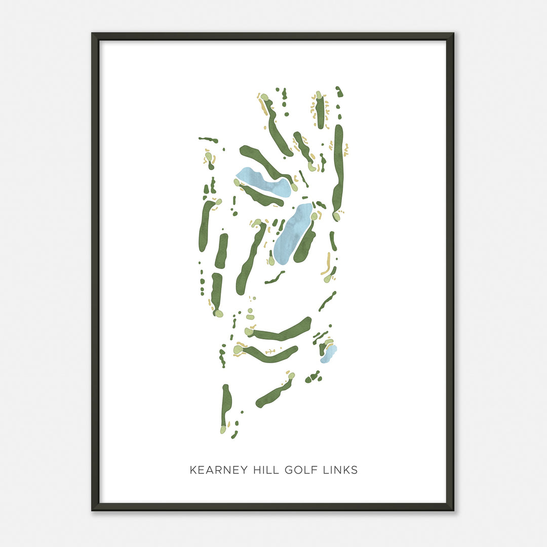 Print of Kearney Hill Golf Links Modern Map