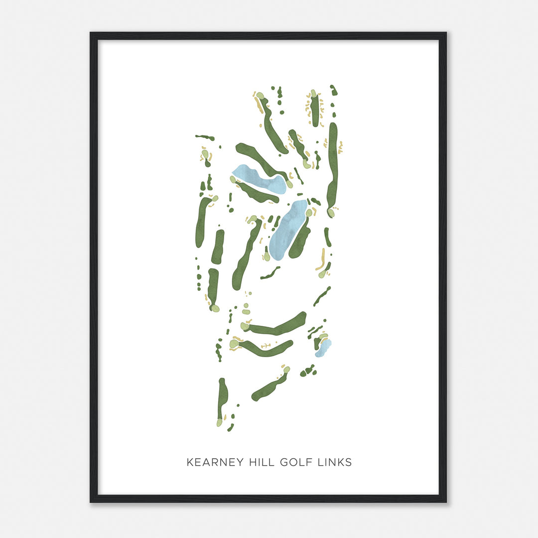 Print of Kearney Hill Golf Links Modern Map