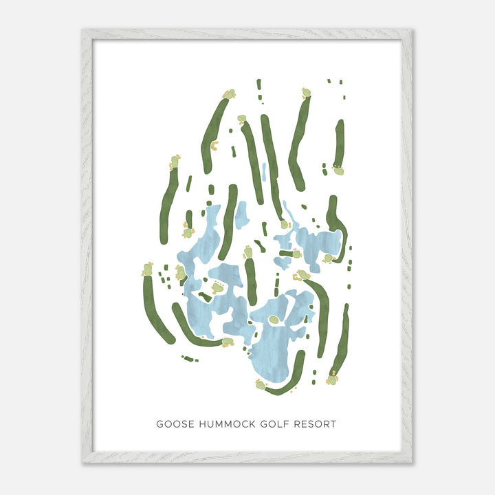 Print of Goose Hummock Golf Resort Modern Map