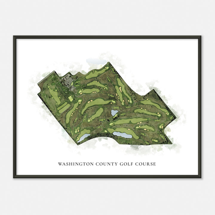 Print of Washington County Golf Course Classic Map