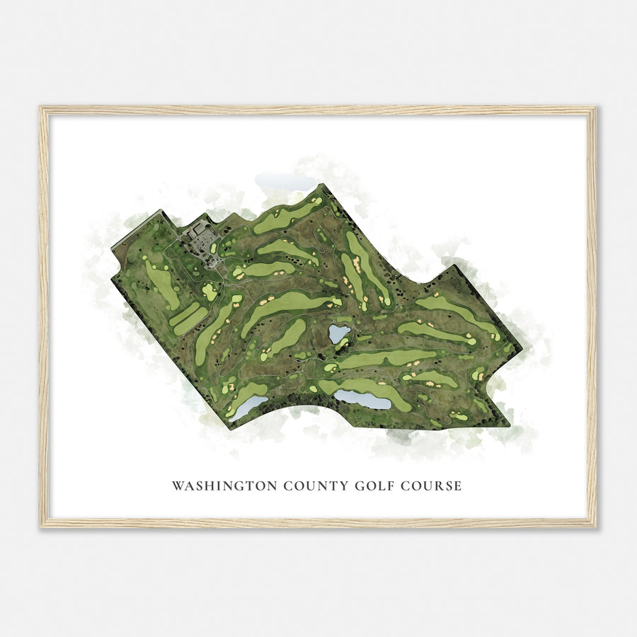 Print of Washington County Golf Course Classic Map