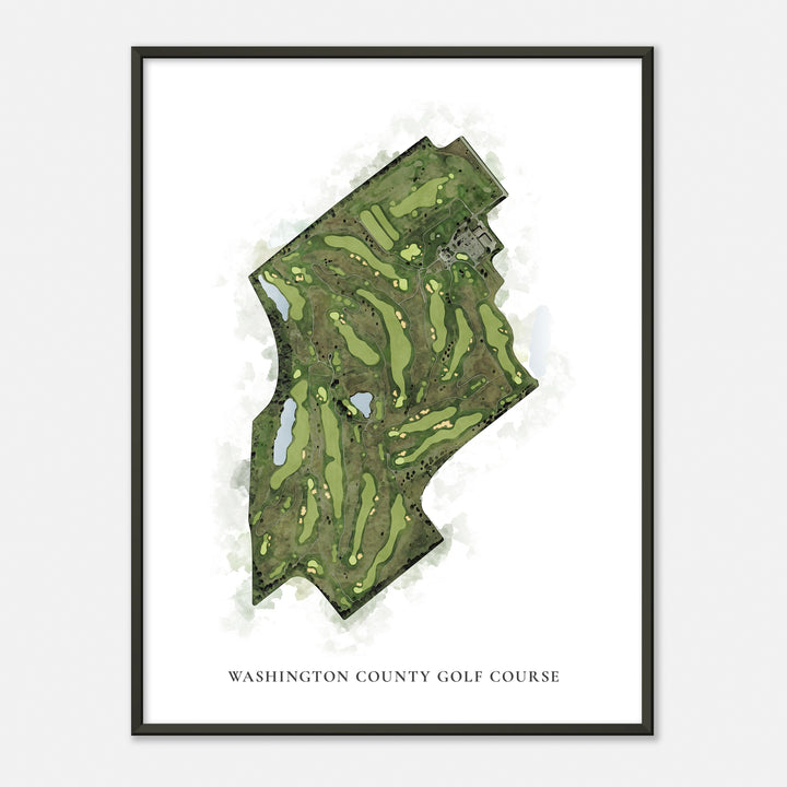 Print of Washington County Golf Course Classic Map