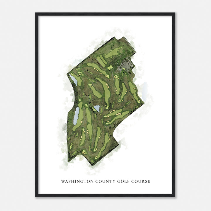 Print of Washington County Golf Course Classic Map