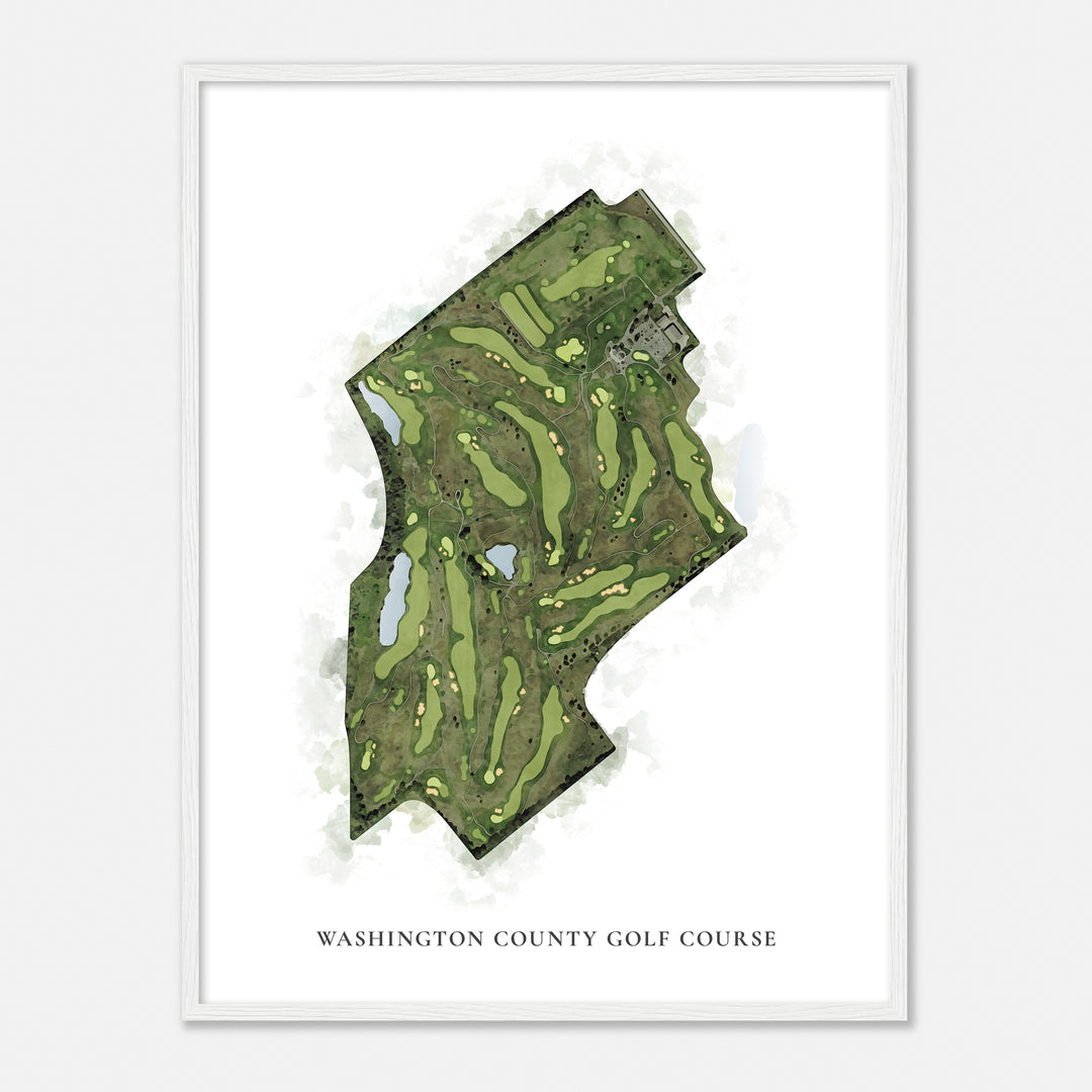 Print of Washington County Golf Course Classic Map