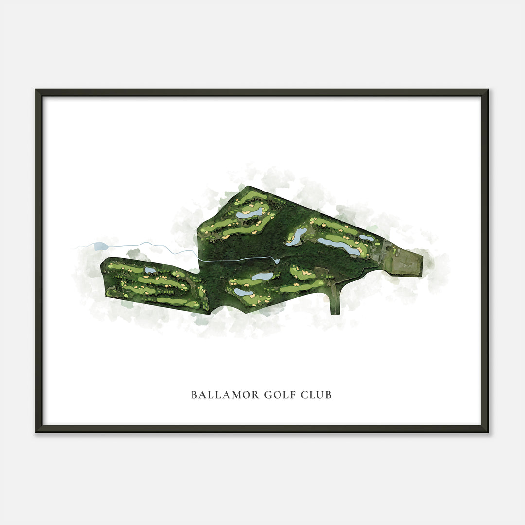 Print of Ballamor Golf Club Classic Map