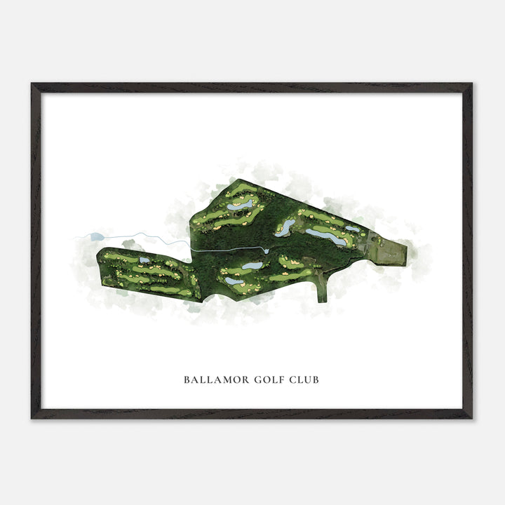Print of Ballamor Golf Club Classic Map