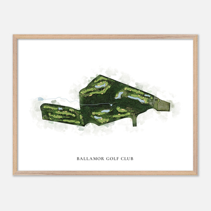 Print of Ballamor Golf Club Classic Map