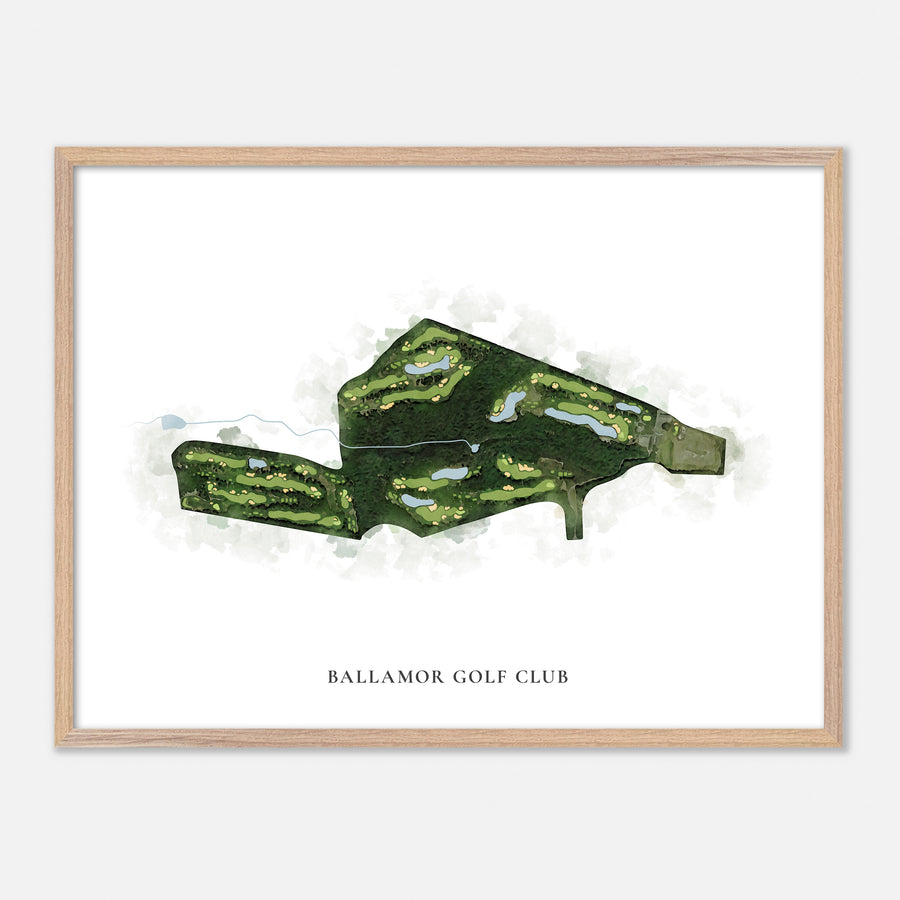 Print of Ballamor Golf Club Classic Map