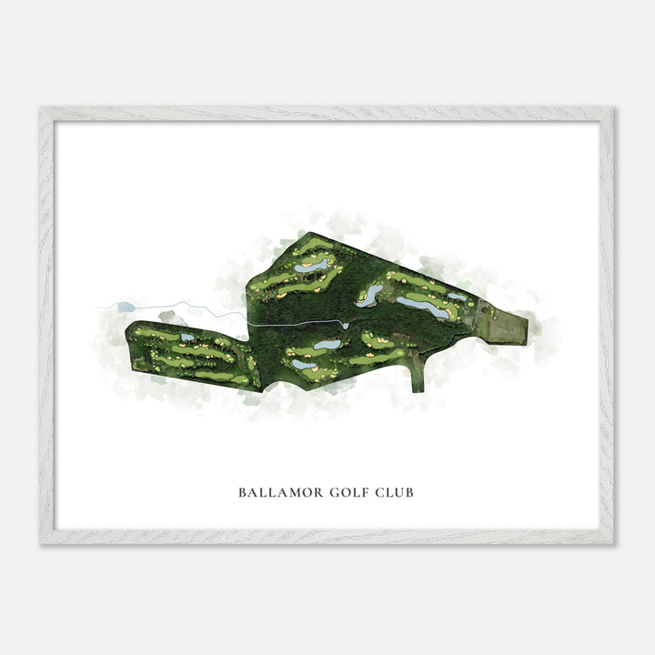 Print of Ballamor Golf Club Classic Map