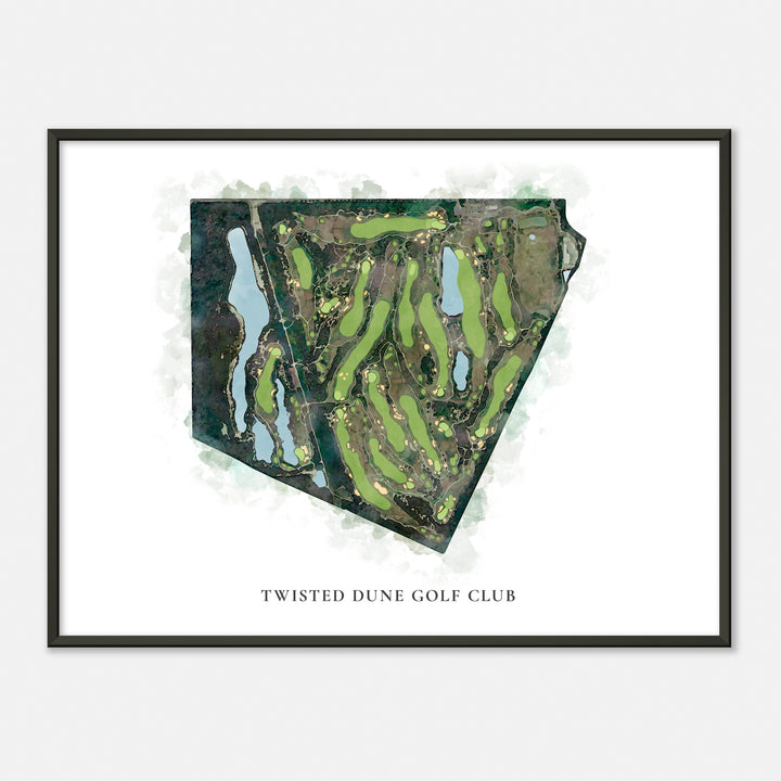 Print of Twisted Dune Golf Club Classic Map