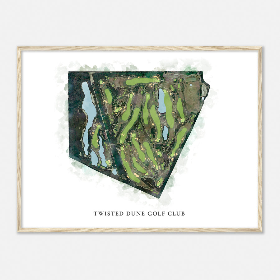 Print of Twisted Dune Golf Club Classic Map