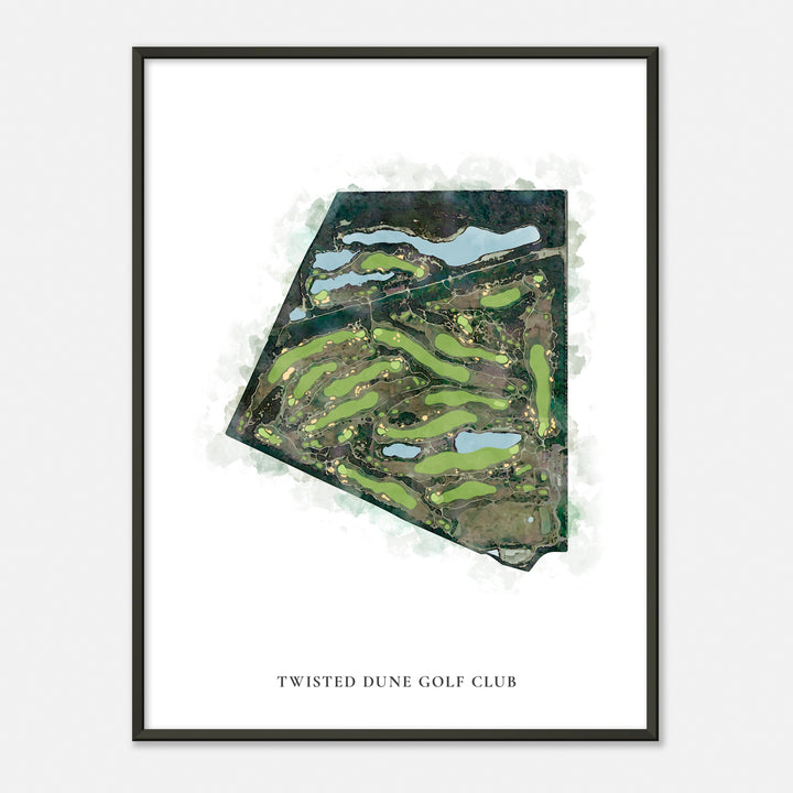 Print of Twisted Dune Golf Club Classic Map