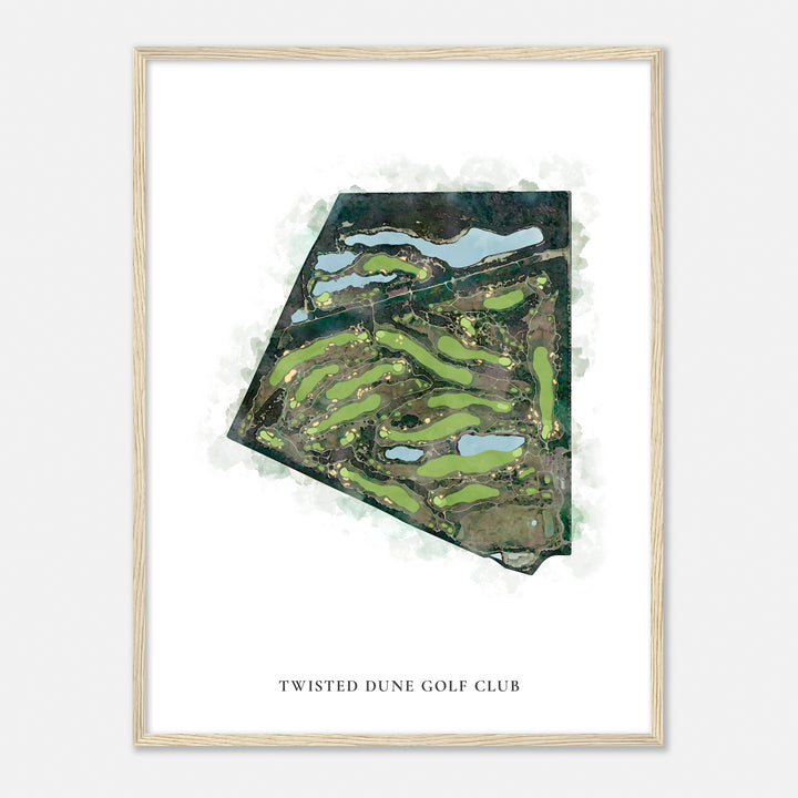 Print of Twisted Dune Golf Club Classic Map