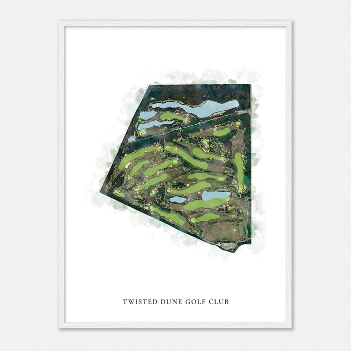 Print of Twisted Dune Golf Club Classic Map