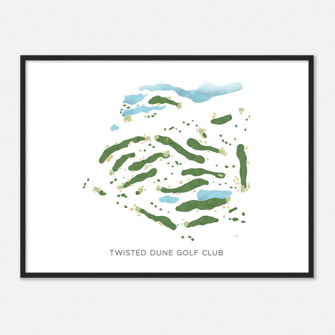 Print of Twisted Dune Golf Club Modern Map