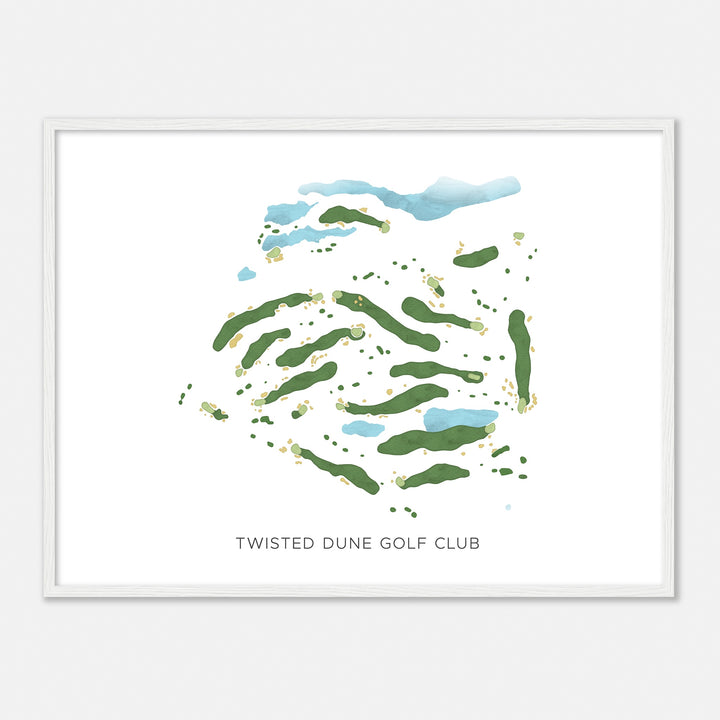 Print of Twisted Dune Golf Club Modern Map
