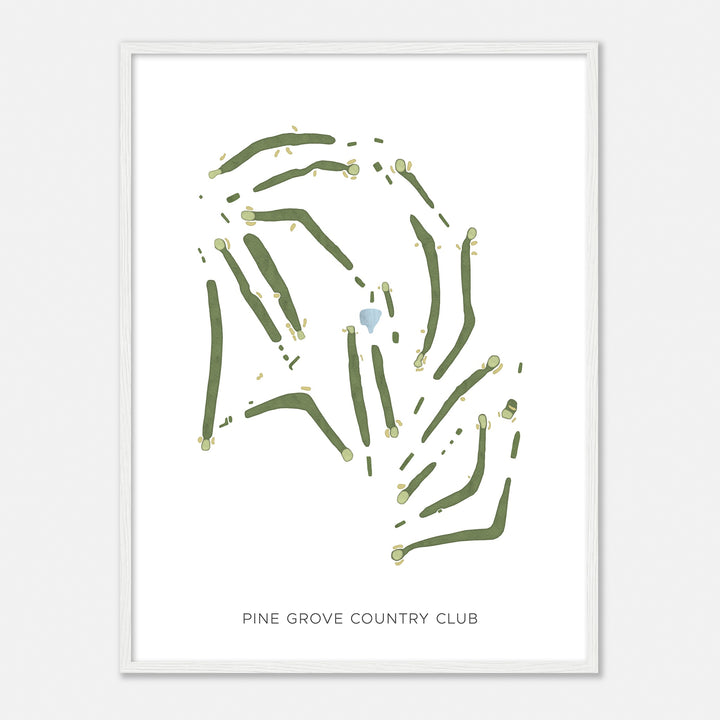 Print of Pine Grove Country Club Modern Map