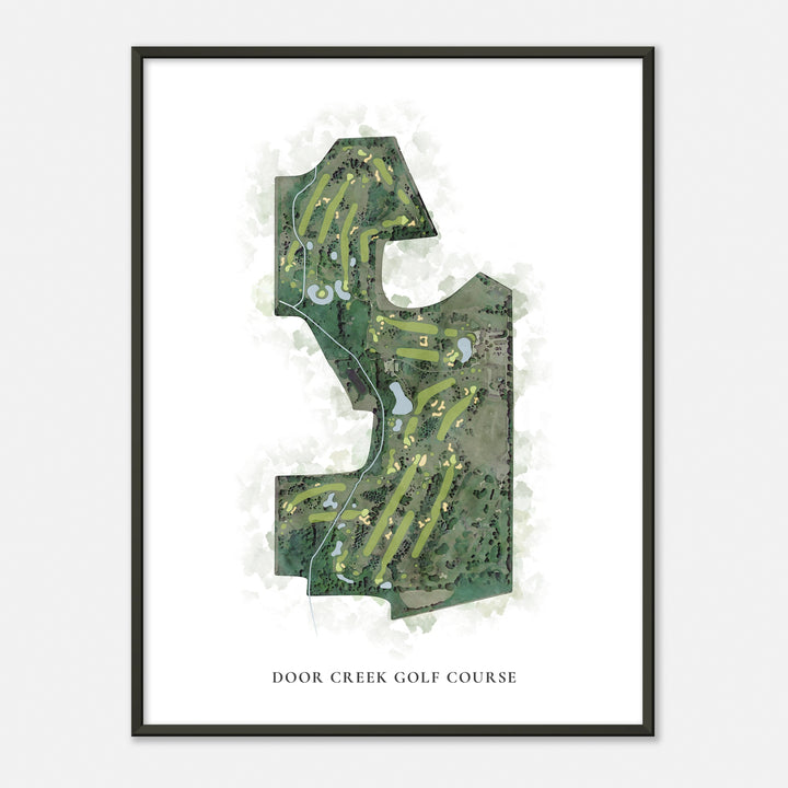 Print of Door Creek Golf Course Classic Map