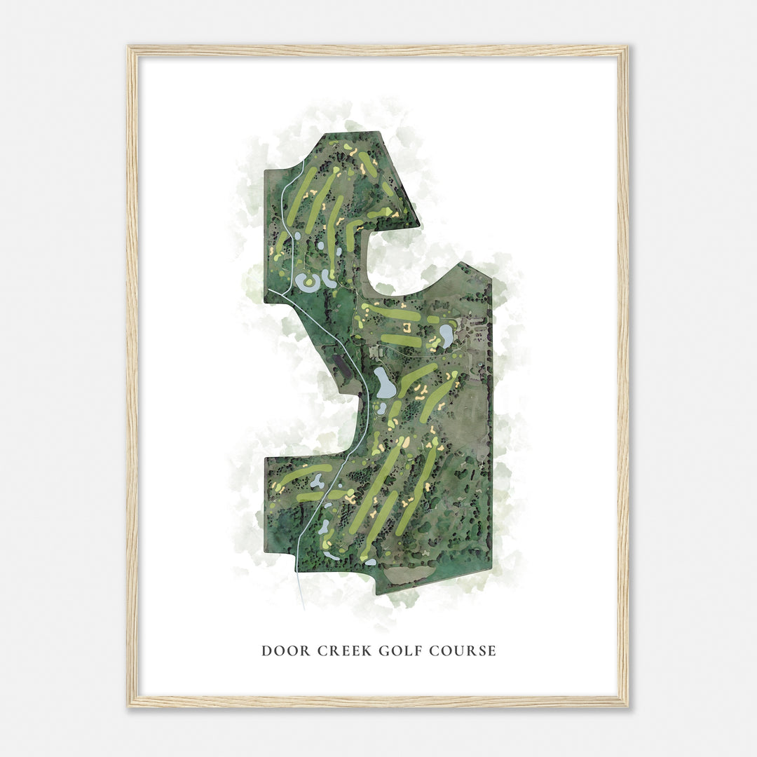 Print of Door Creek Golf Course Classic Map