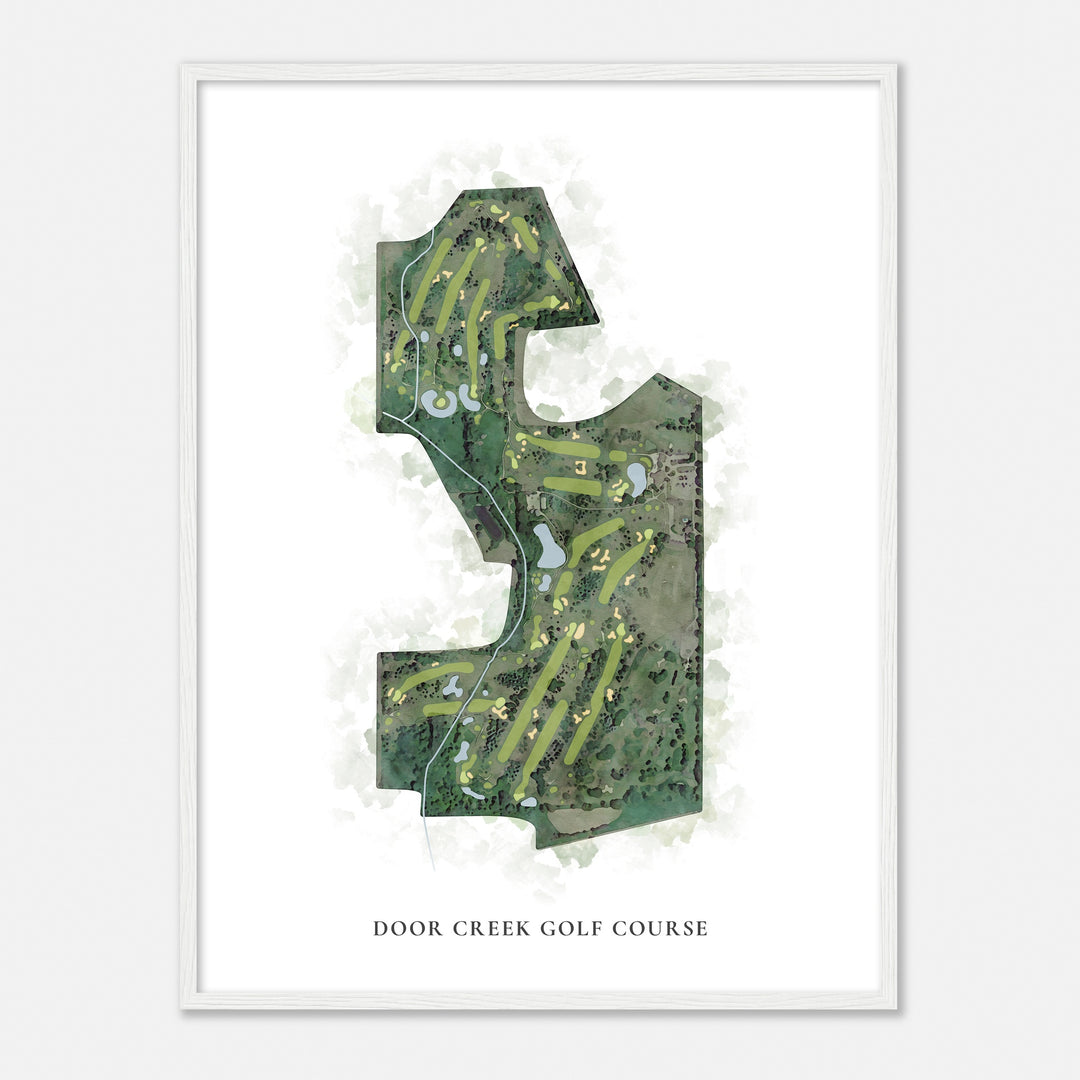 Print of Door Creek Golf Course Classic Map