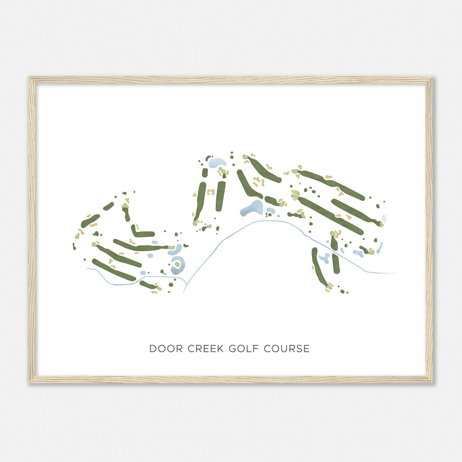 Print of Door Creek Golf Course Modern Map