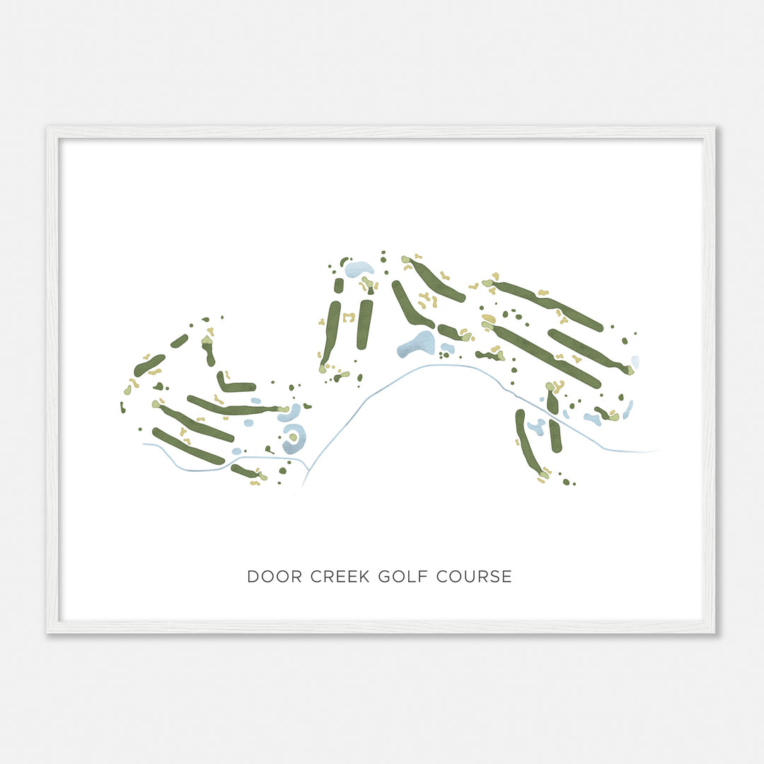 Print of Door Creek Golf Course Modern Map