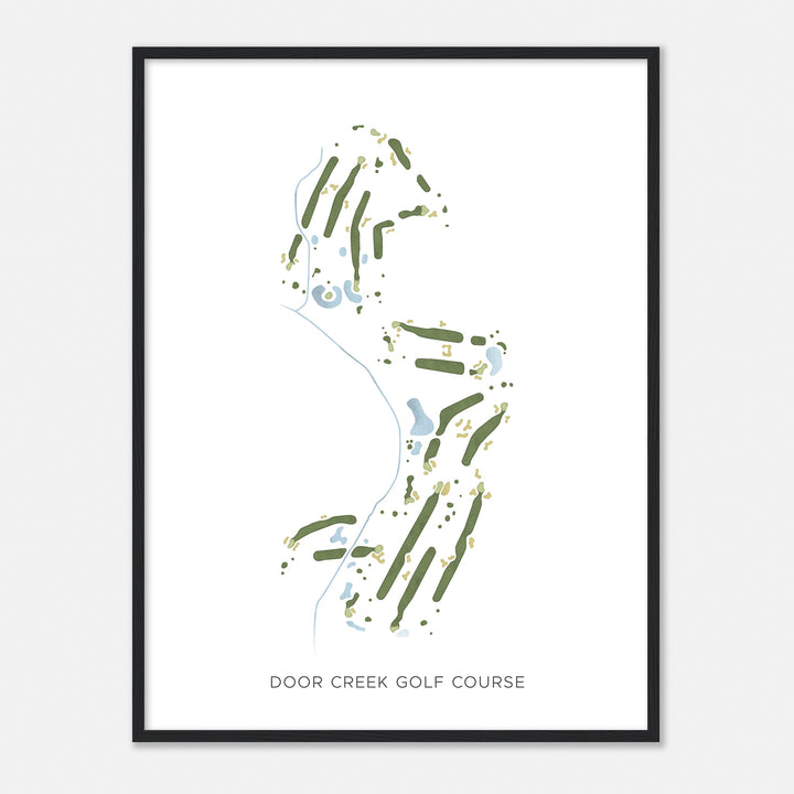 Print of Door Creek Golf Course Modern Map