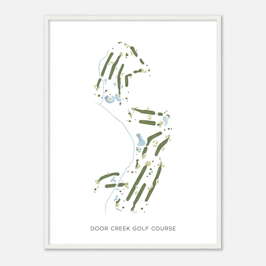 Print of Door Creek Golf Course Modern Map