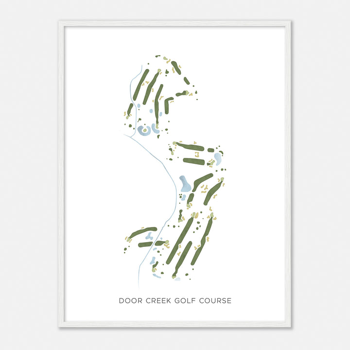 Print of Door Creek Golf Course Modern Map