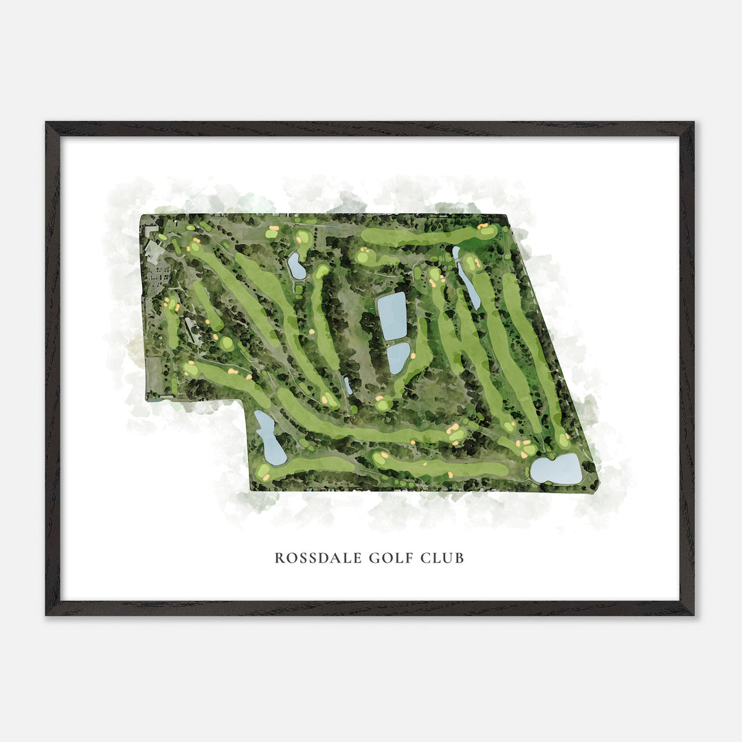 Print of Rossdale Golf Club Classic Map