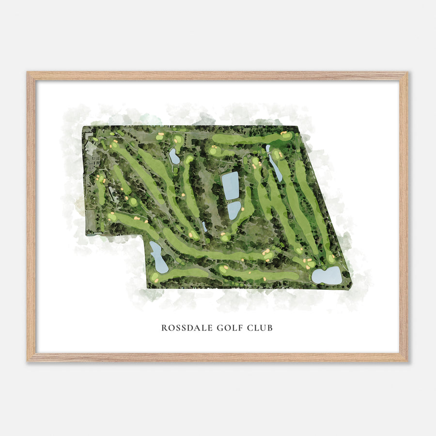 Print of Rossdale Golf Club Classic Map