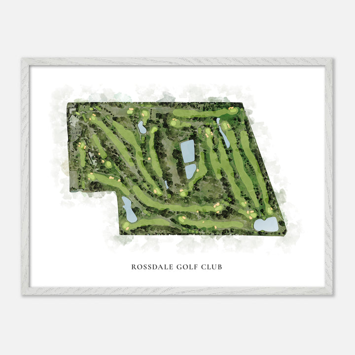 Print of Rossdale Golf Club Classic Map
