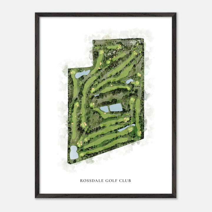 Print of Rossdale Golf Club Classic Map
